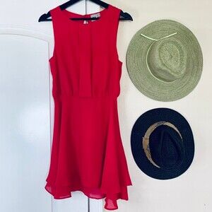 ASOS Barbie Pink Sleeveless Fit & Flare Wedding Guest Sundress Dress | Size: 8/M